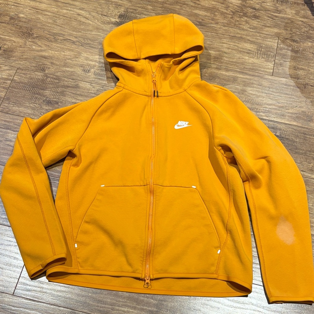 Nike Vibrant Mustard yellow fill zip Hoodie